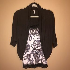 Shrug and Tank Top Set